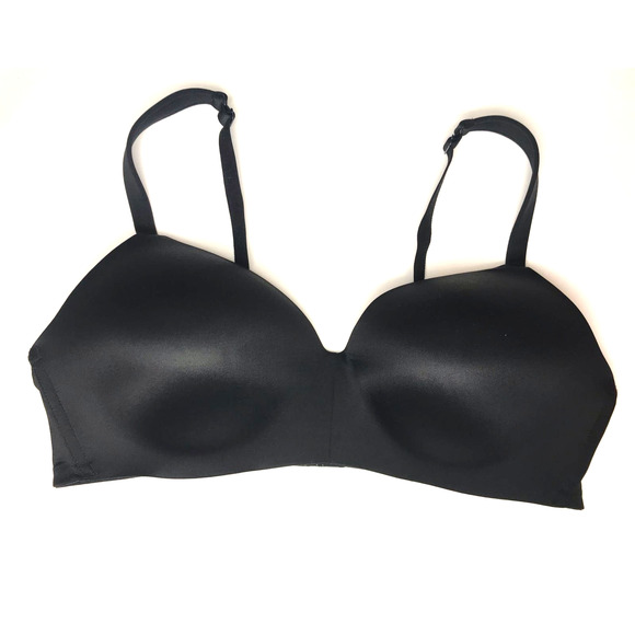 Cacique Black Lightly Lined T-Shirt No-Wire Bra Size 42D - Picture 1 of 9